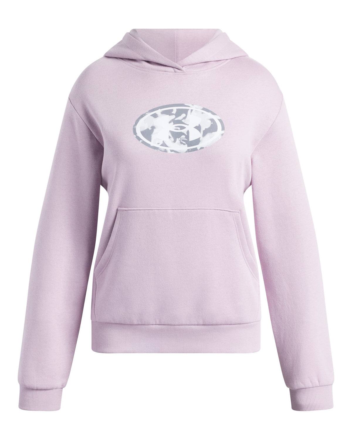 UA Big Logo Print Fill Girls' Hoodie - Pink