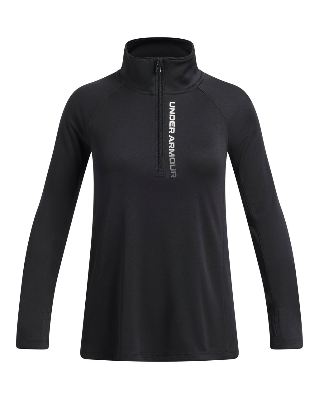 UA Tech™ Branded Girls' ½ Zip - Black