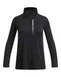 UA Tech™ Branded Girls' ½ Zip - Black