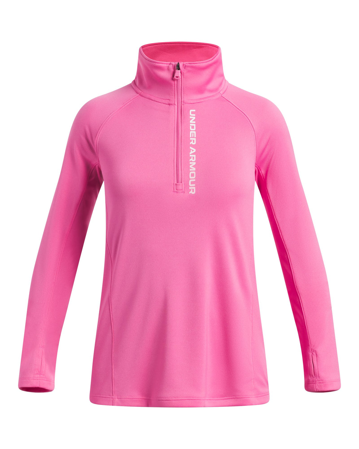 UA Tech™ Branded Girls' ½ Zip - Pink
