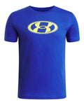UA Mesh Lockertag Boys' Short Sleeve - Blue