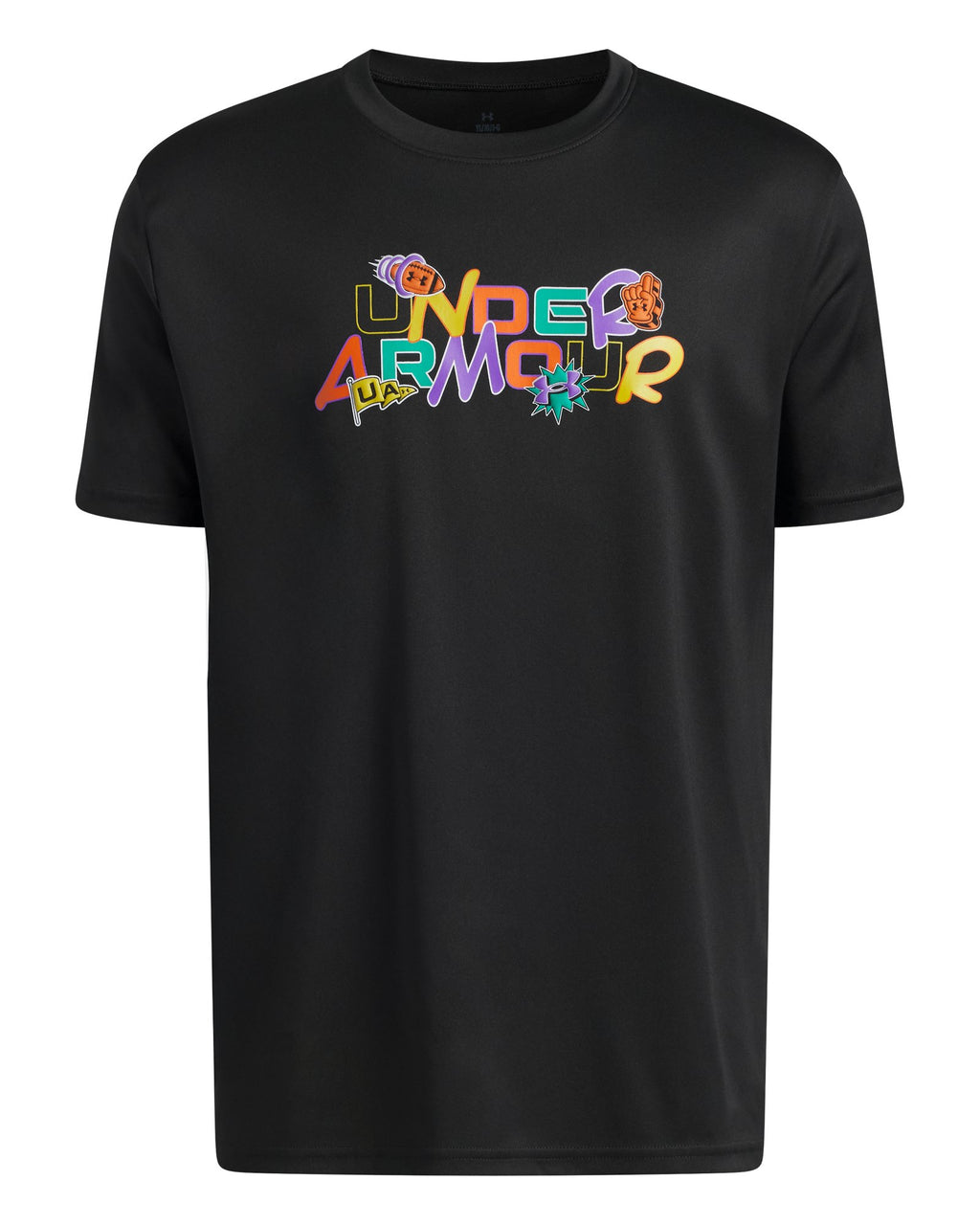 UA Tech™ Graphic Patches Boys' Short Sleeve - Black