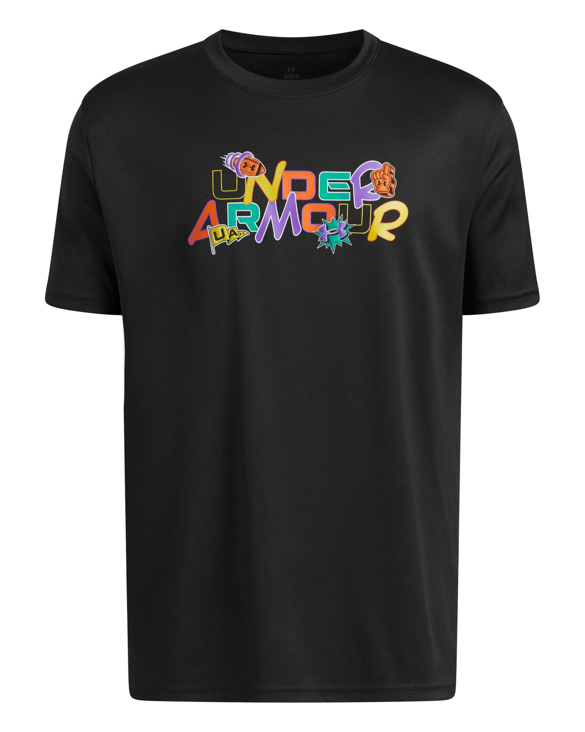 UA Tech™ Graphic Patches Boys' Short Sleeve - Black