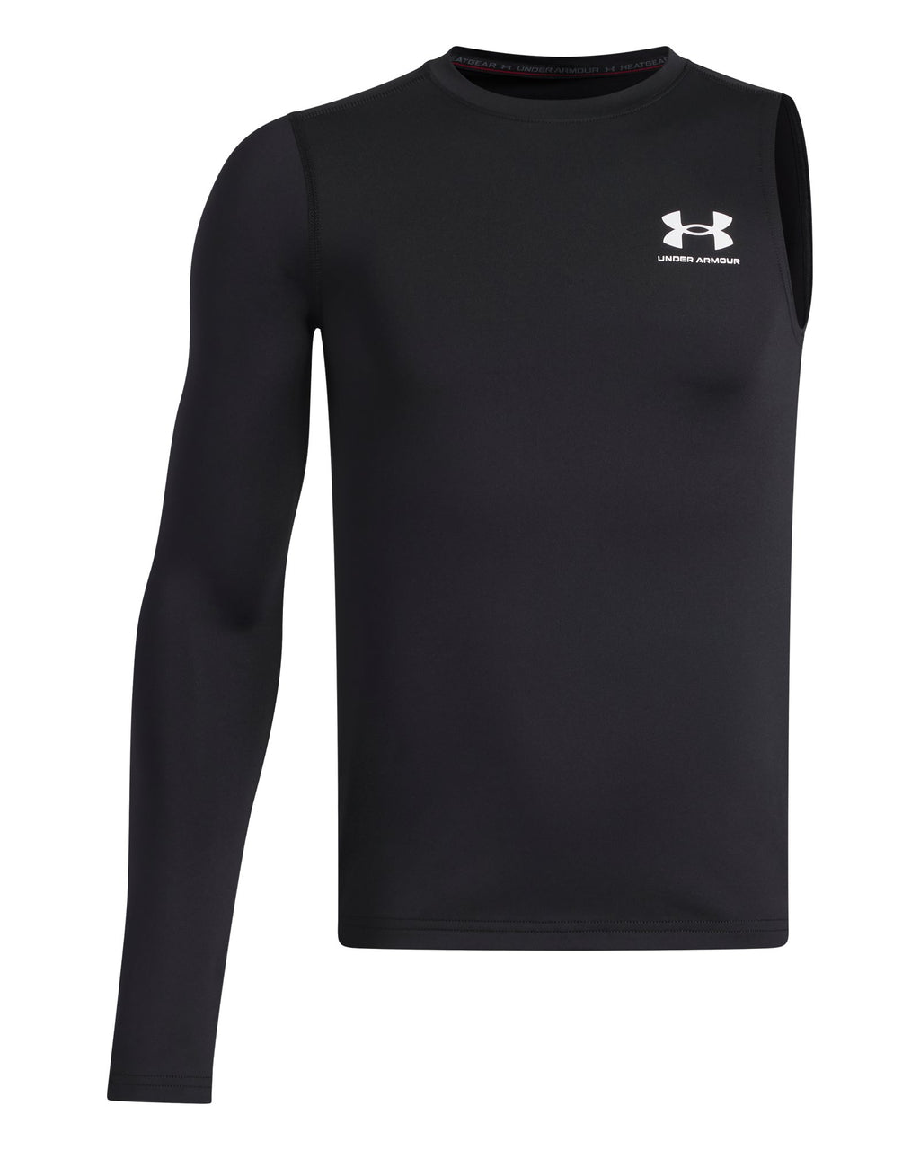 HeatGear® Asymmetrical Right Boys' Long Sleeve - Black