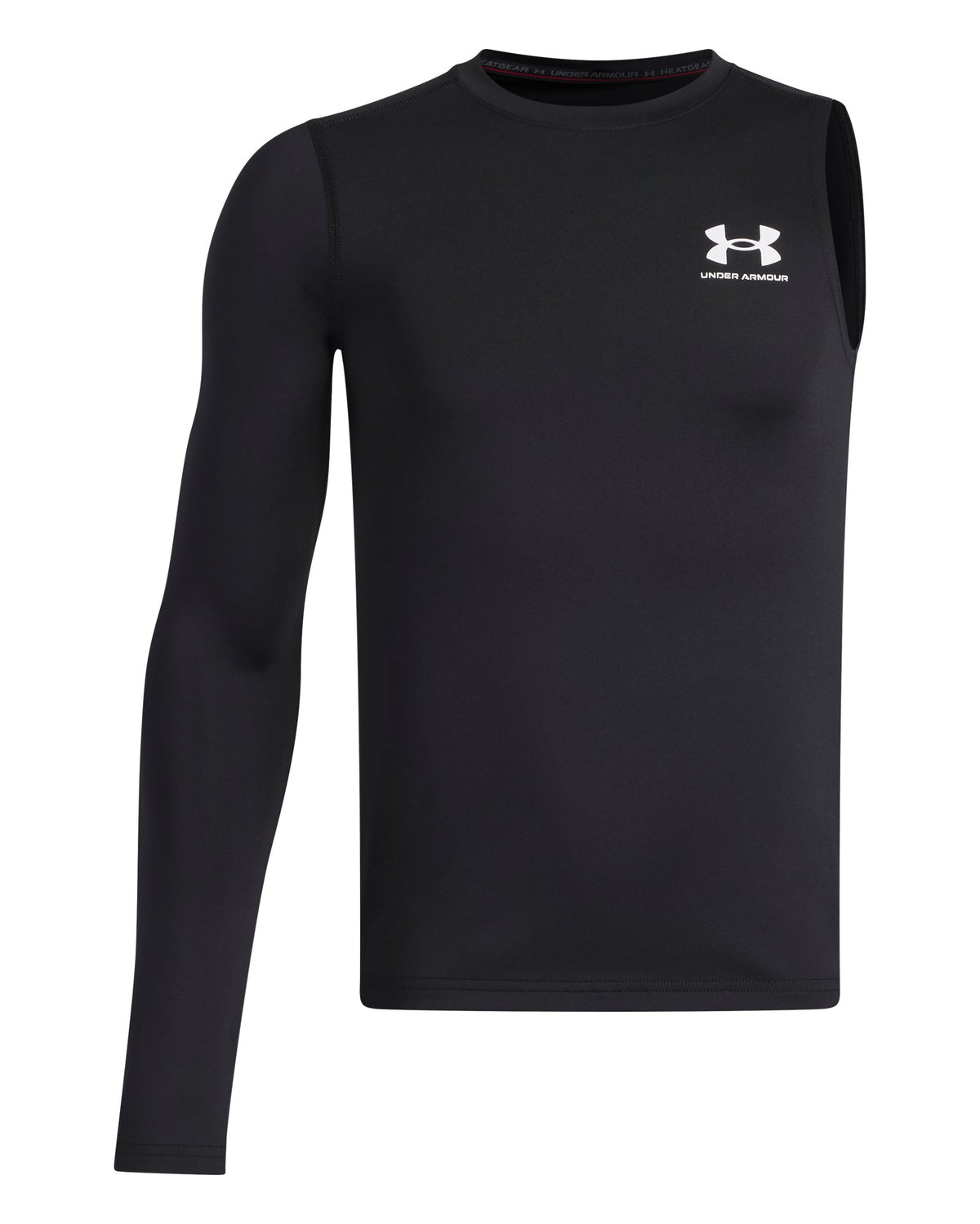 HeatGear® Asymmetrical Right Boys' Long Sleeve - Black