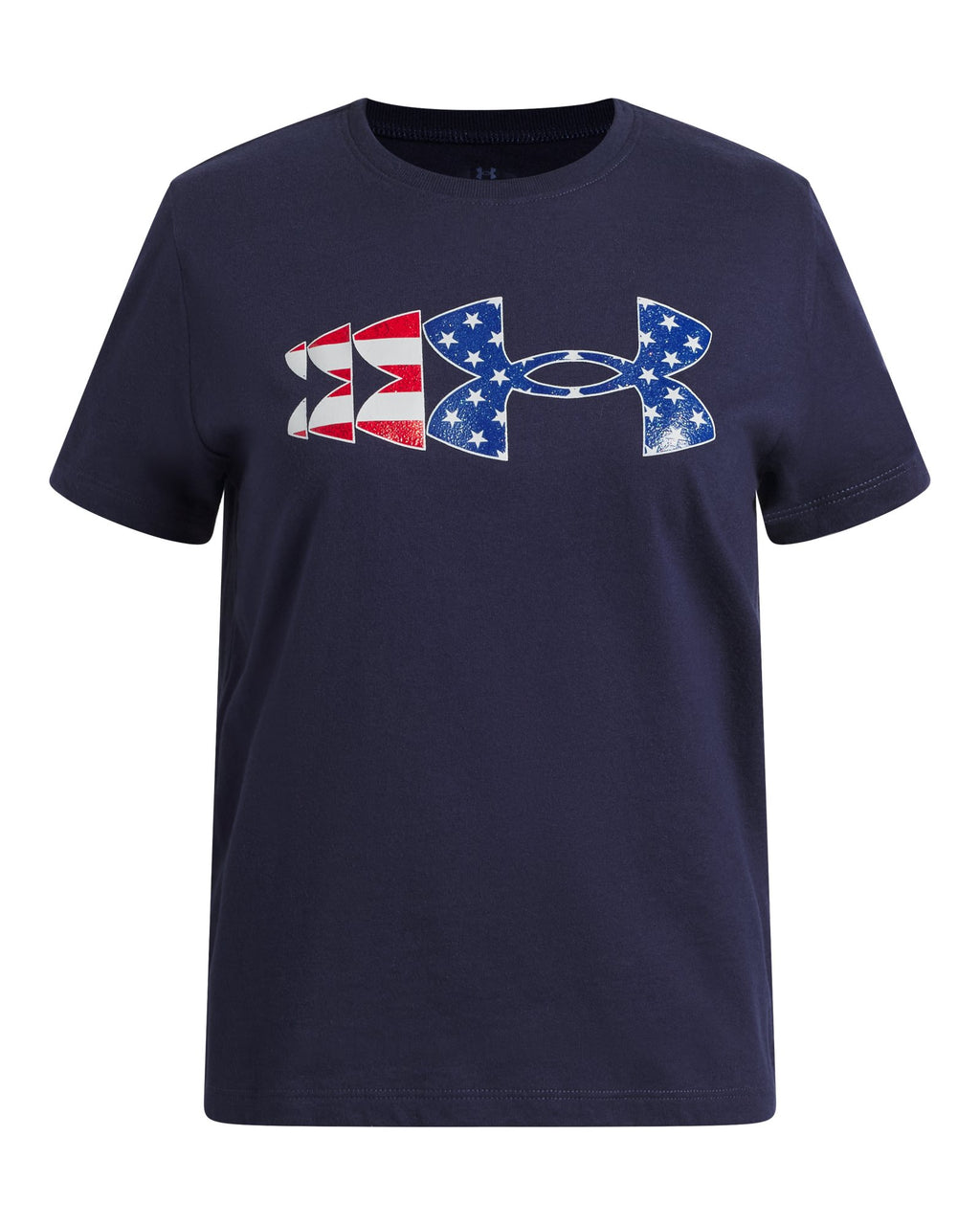 UA Freedom Glitter Girls' Short Sleeve - Blue