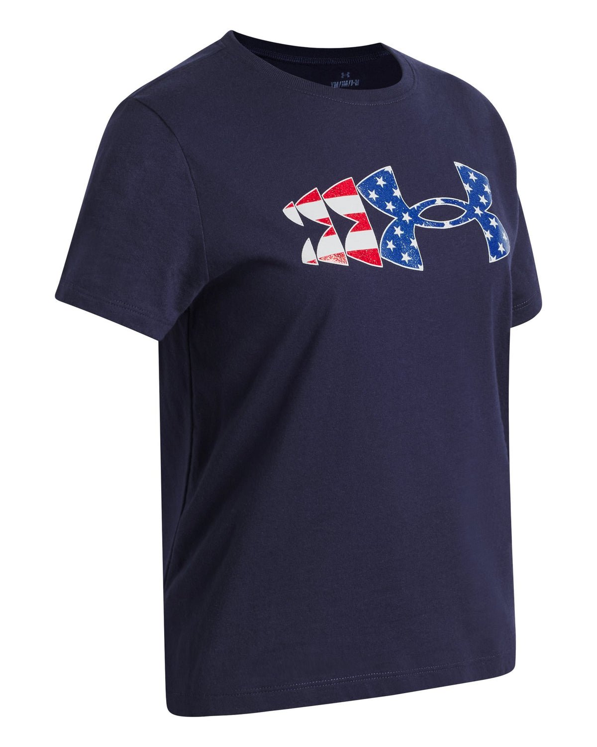 UA Freedom Glitter Girls' Short Sleeve - Blue