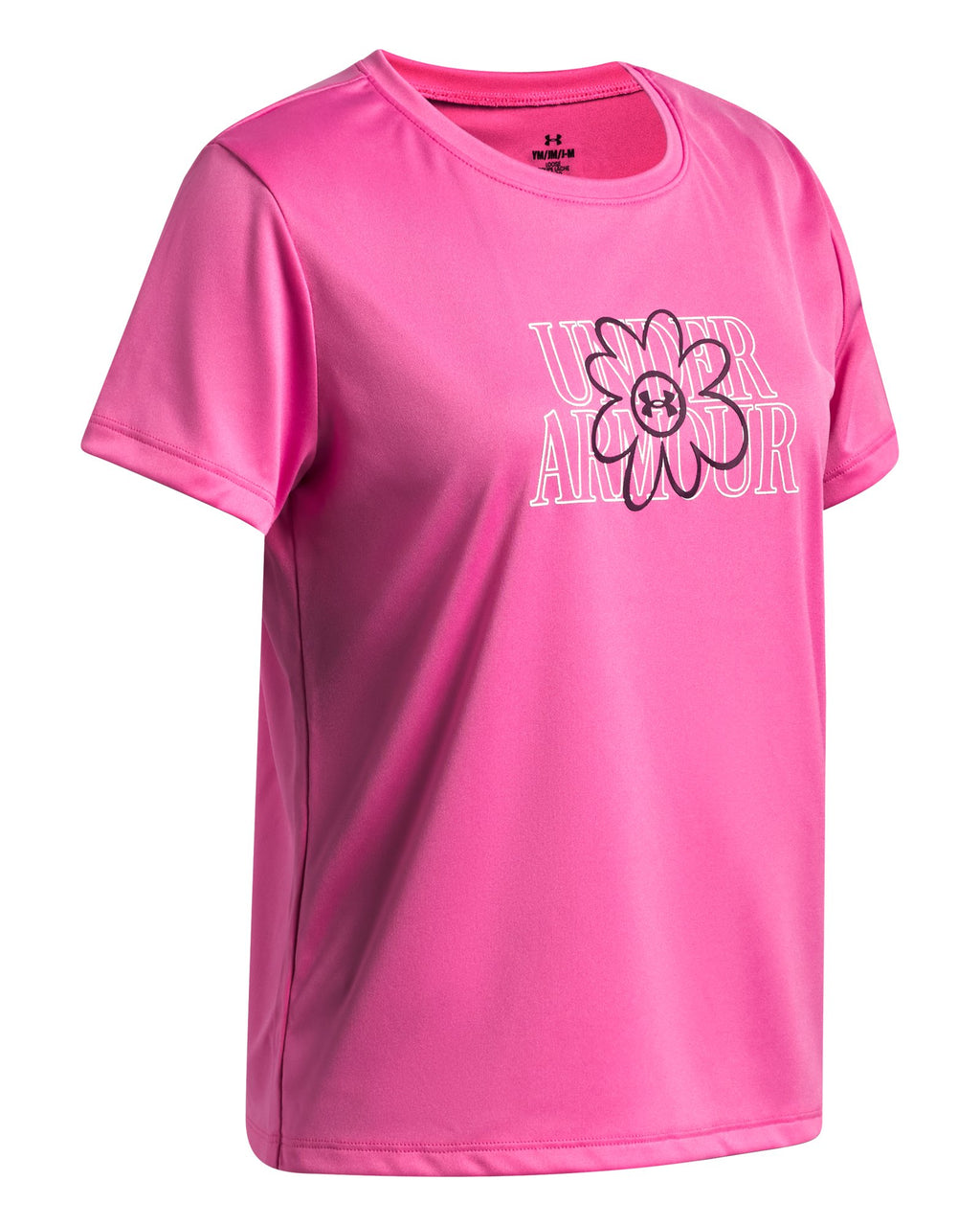 UA Tech™ Flower Graphic Girls' Short Sleeve - Pink