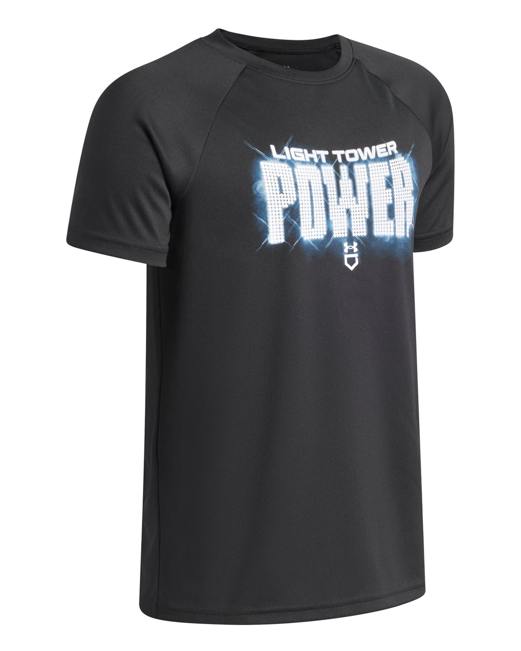 UA Tech™ Baseball Light Tower Power Boys' Short Sleeve - Black