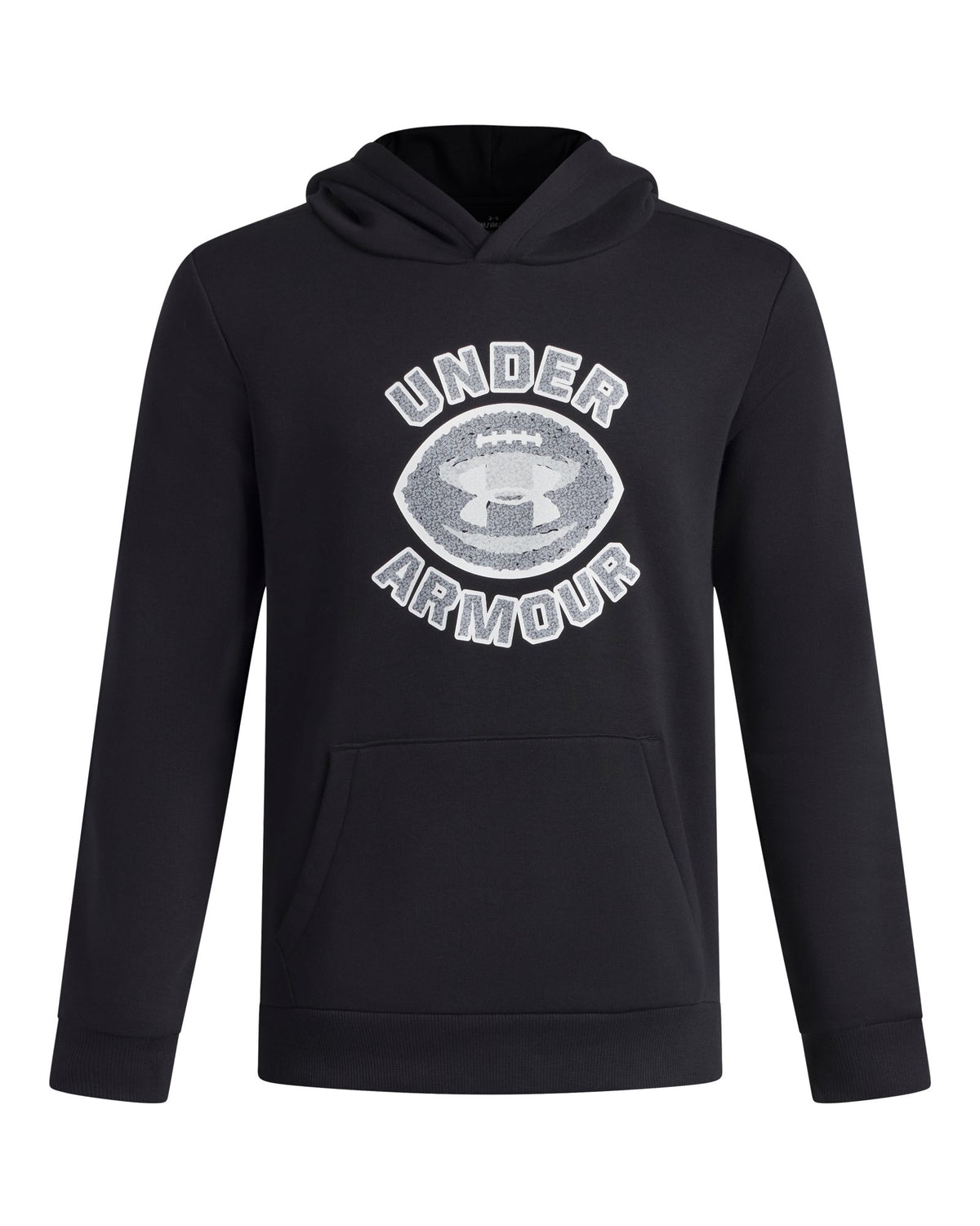 UA Rival Fleece FB Graphic Boys' Hoodie - Black