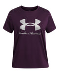 UA Tech™ Big Logo Shimmer Graphic Girls' Short Sleeve - Purple