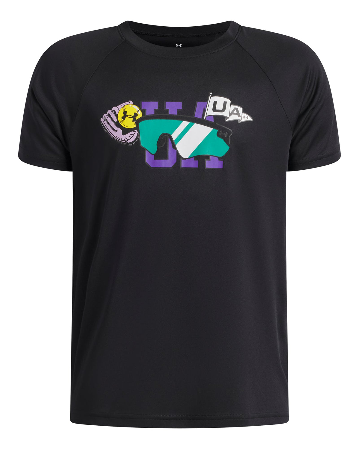 UA Patch Graphic Boys' Short Sleeve - Black