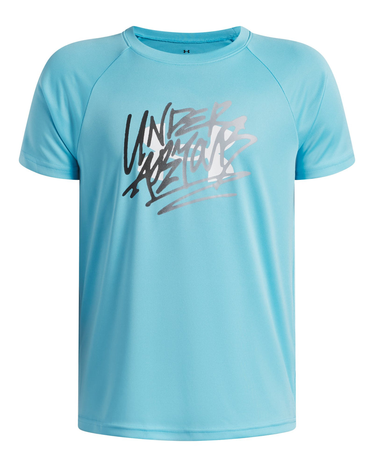 UA Script Logo Boys' Short Sleeve - Blue