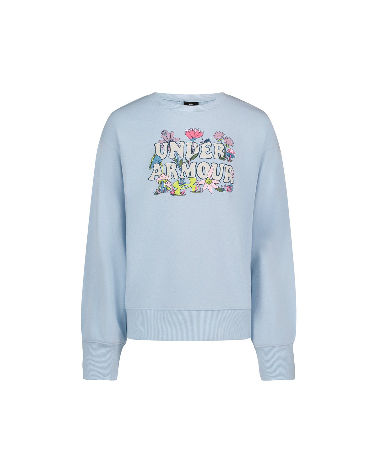 UA Fall Blooms Rival Terry Girls' Crew - Blue
