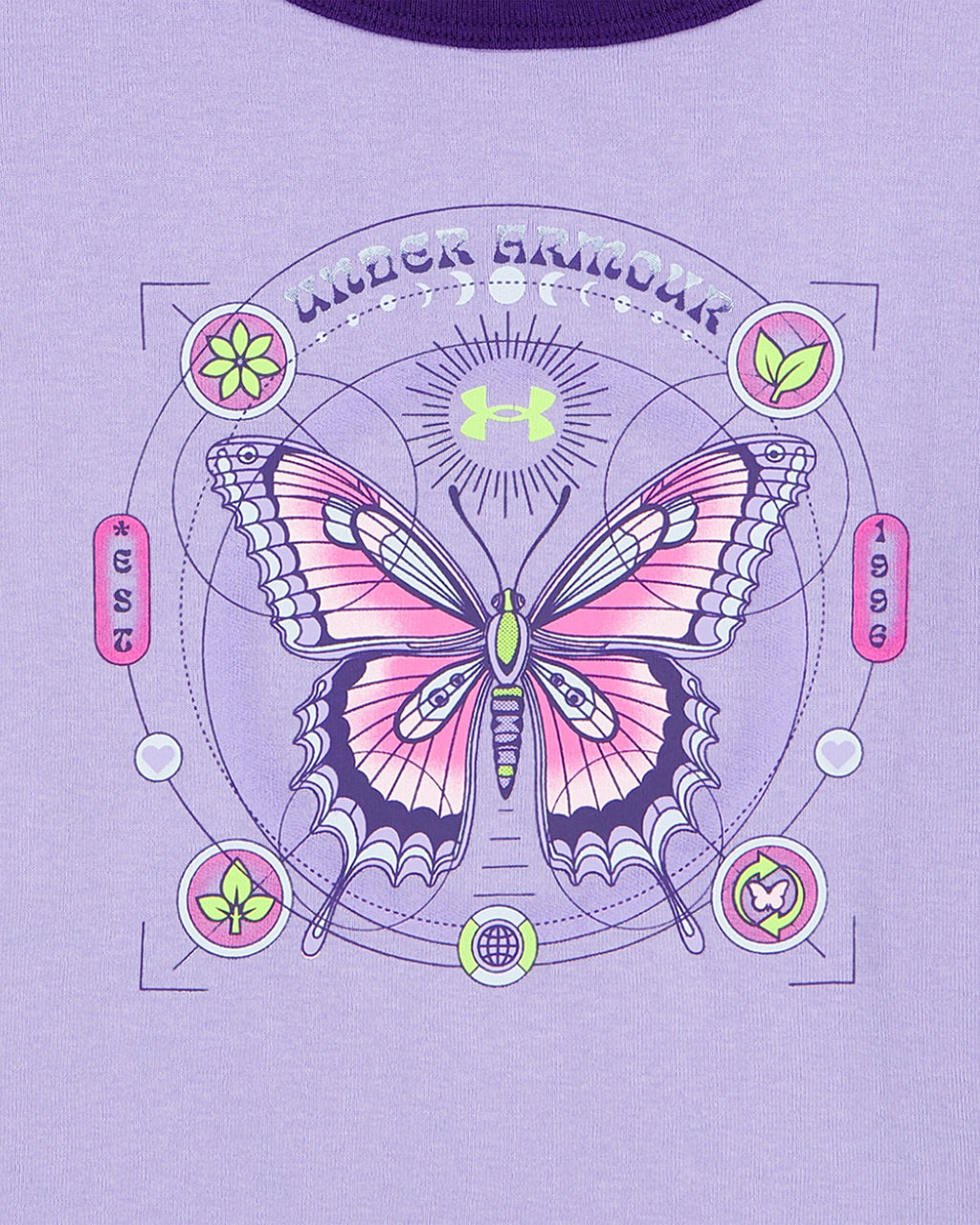UA Schematics Girls' T-Shirt - Purple
