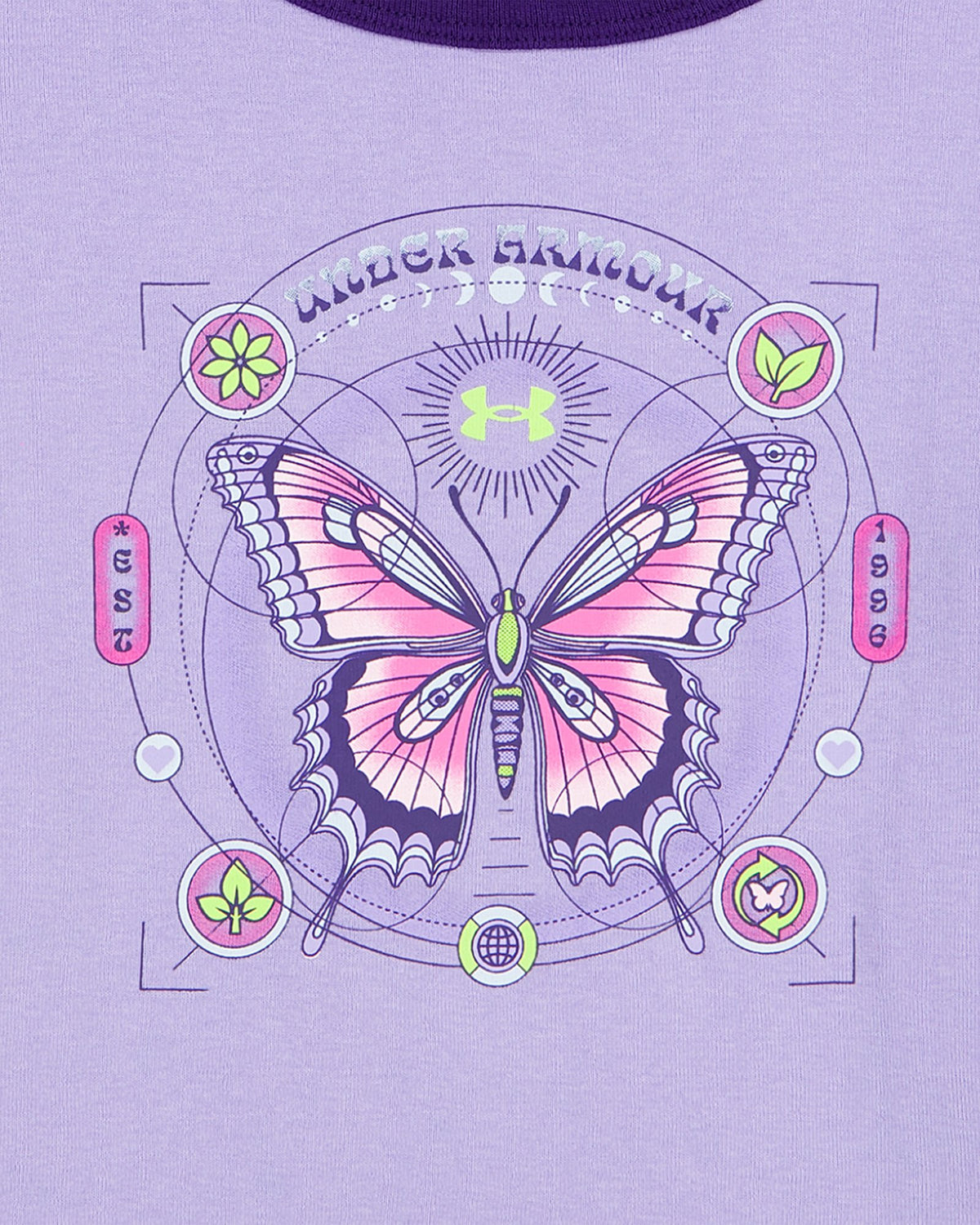 UA Schematics Girls' T-Shirt - Purple