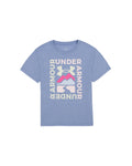 UA Scenespire Girls' Short Sleeve - Blue