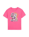 UA Fox Collage Girls' T-Shirt - Pink