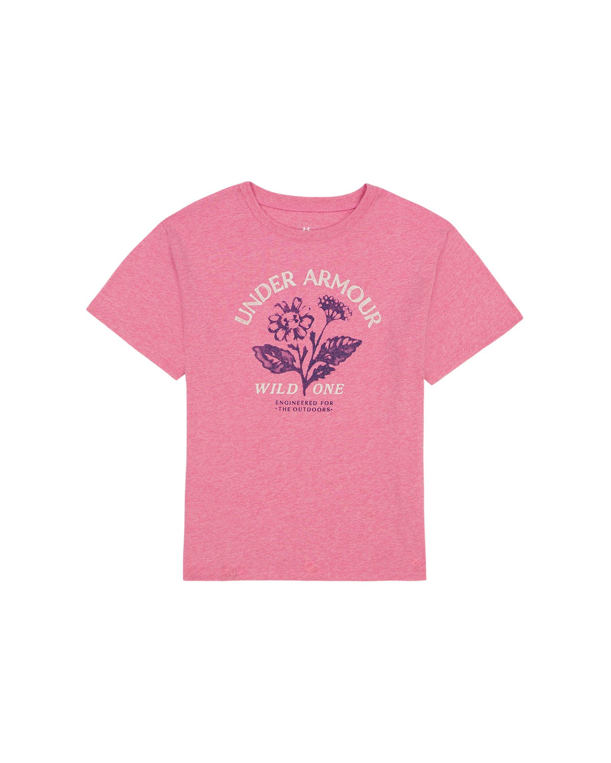 UA Wild One Girls' T-Shirt - Pink
