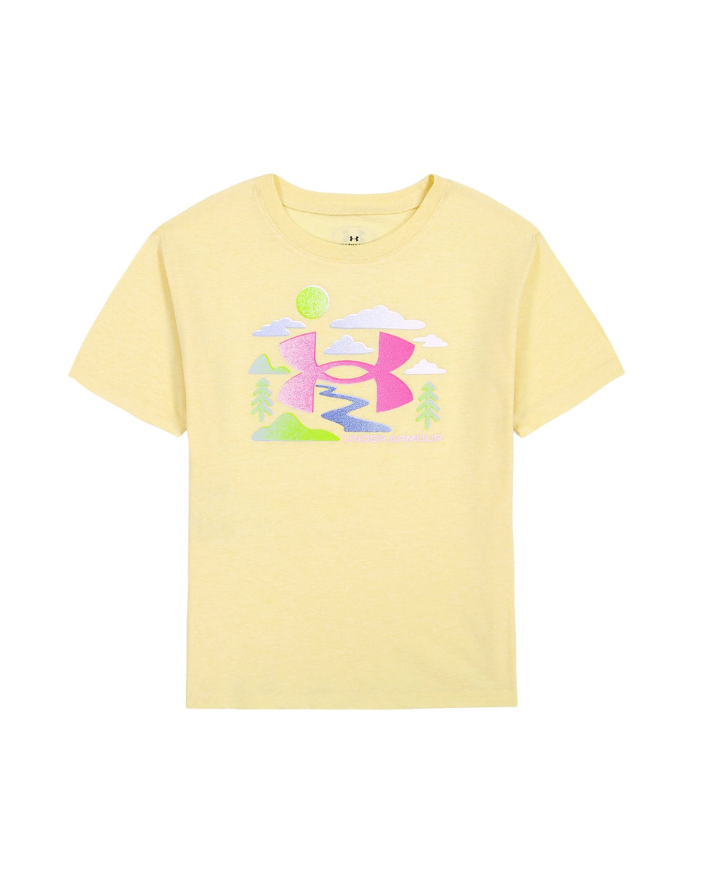 UA Stream Core Girls' Short Sleeve - Yellow