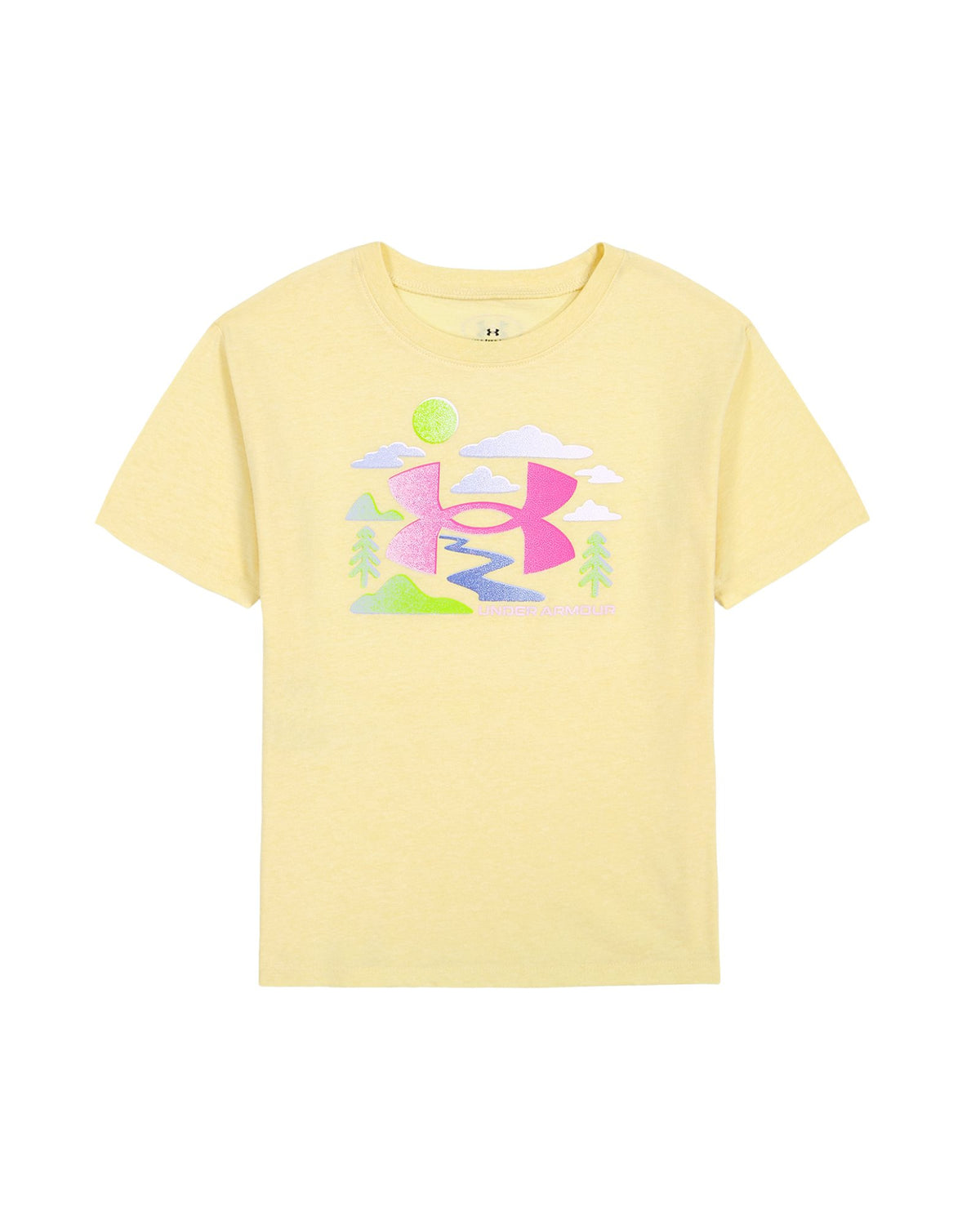 UA Stream Core Girls' Short Sleeve - Yellow