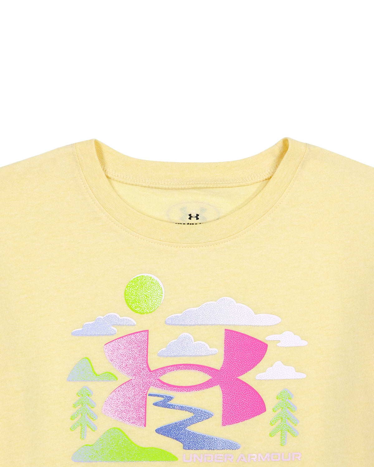 UA Stream Core Girls' Short Sleeve - Yellow