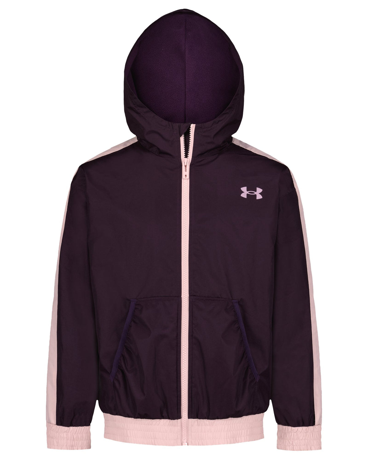 UA Manataug Girls' Windbreaker - Purple