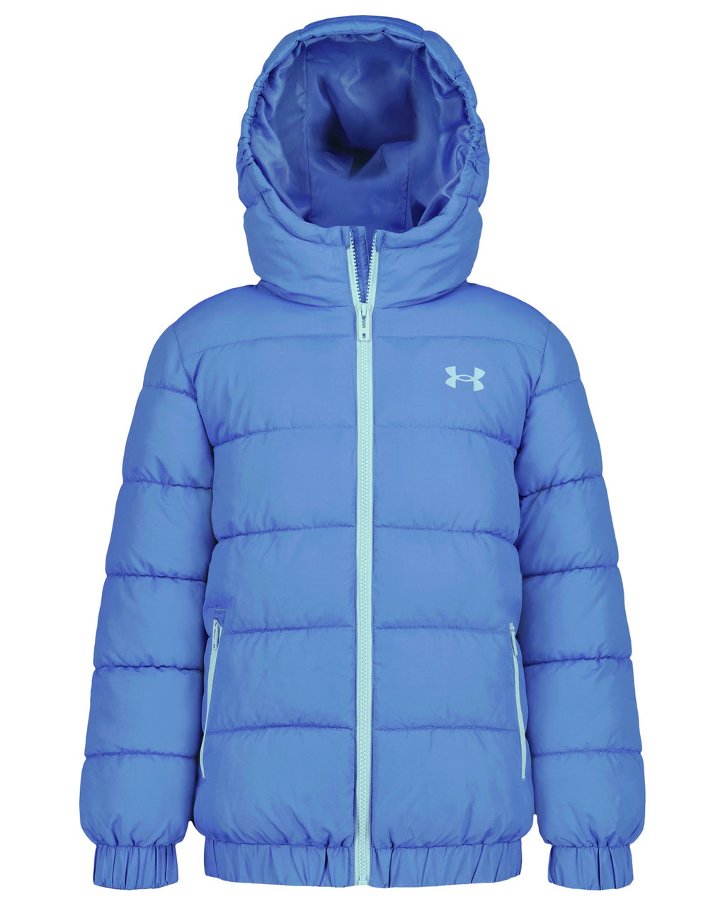 UA Prime Girls' Hooded Puffer Jacket - Blue