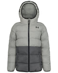 UA Pronto Colorblock Boys' Puffer Jacket - Gray