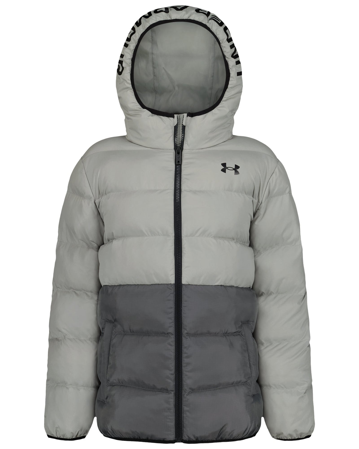 UA Pronto Colorblock Boys' Puffer Jacket - Gray