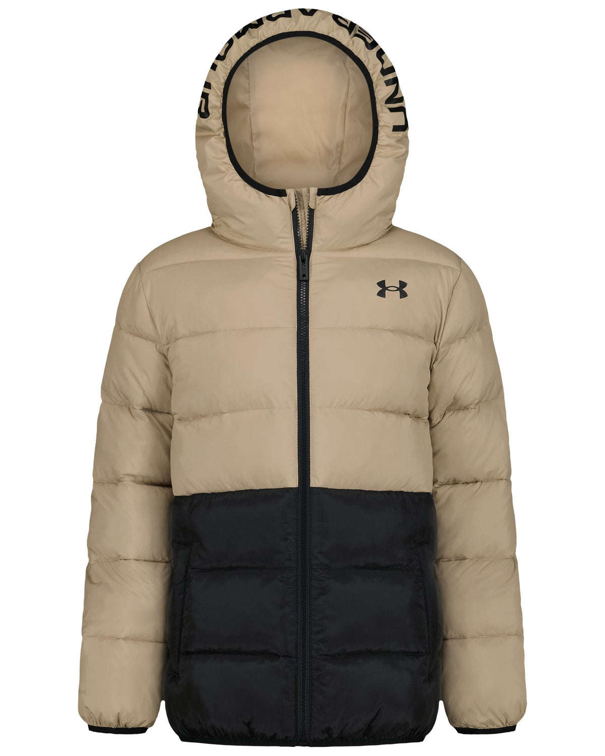 UA Pronto Colorblock Boys' Puffer Jacket - Brown