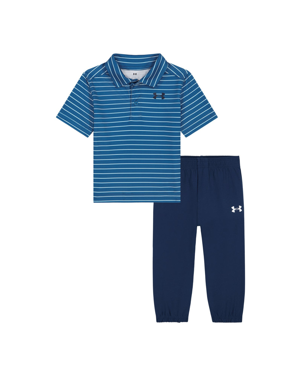 UA Stripe Toddler Boys' Polo & Joggers Set - Blue