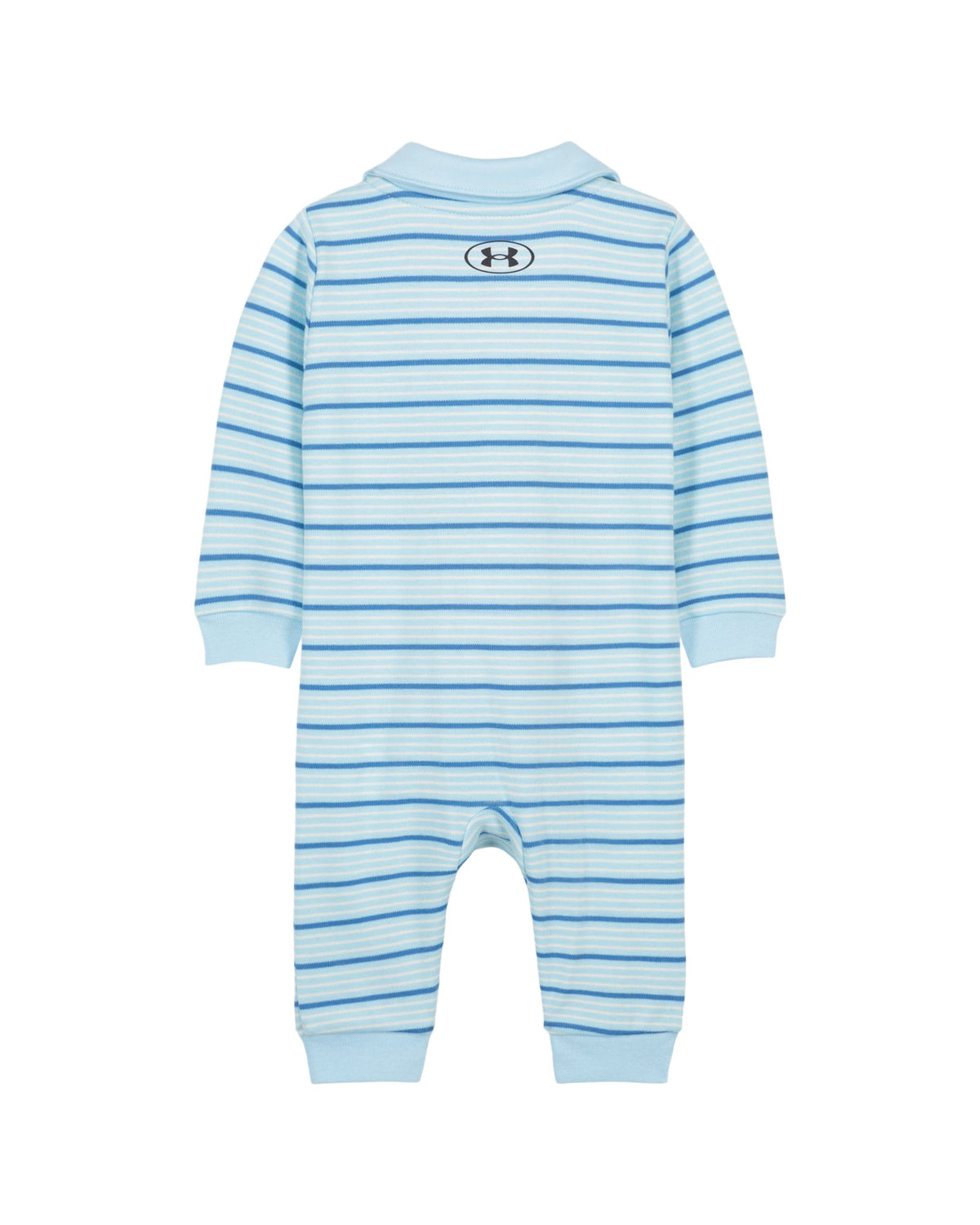 UA Stripe Newborn Boys' Polo Coverall - Blue