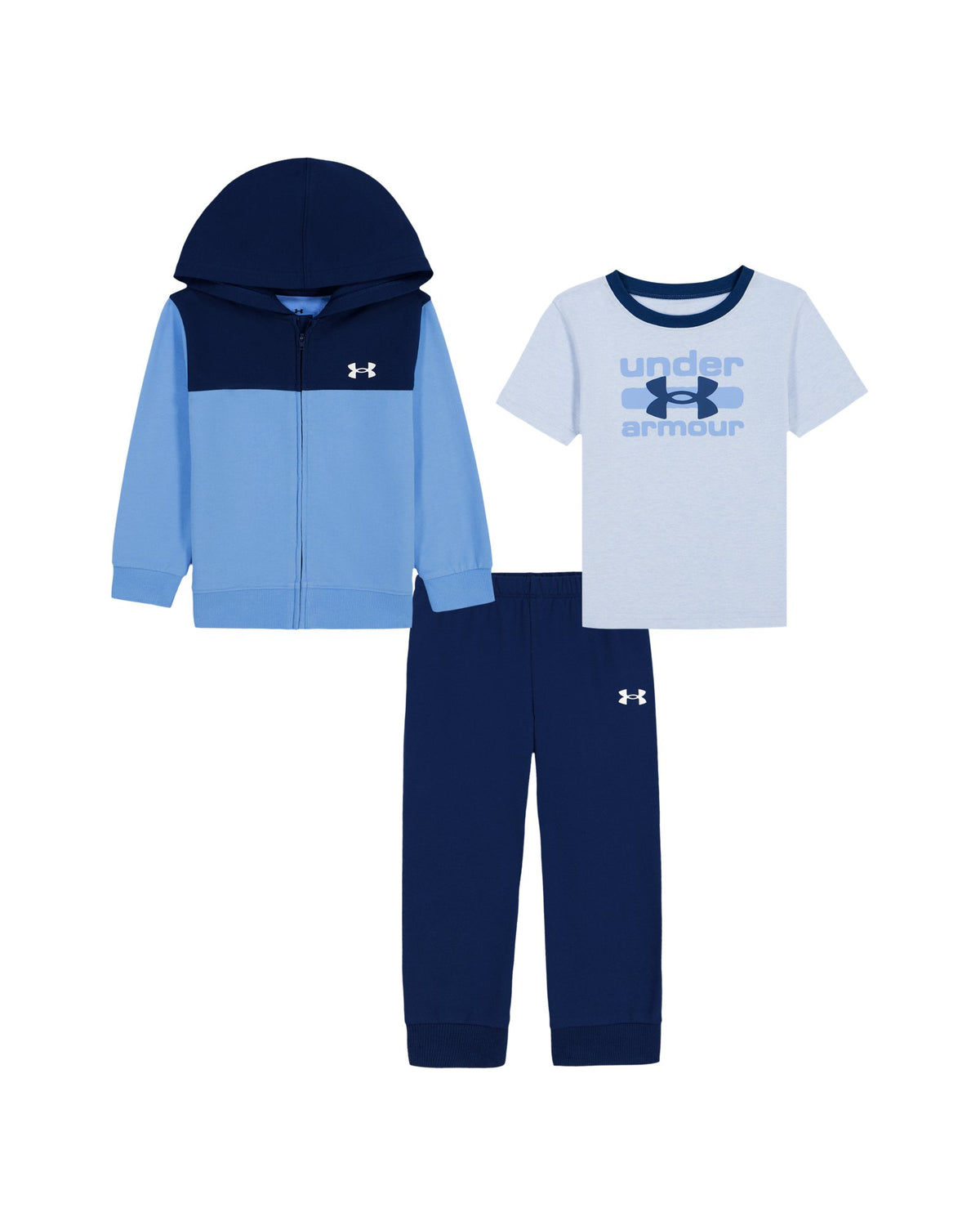 UA French Terry Toddler Boys' 3-Piece Set - Blue