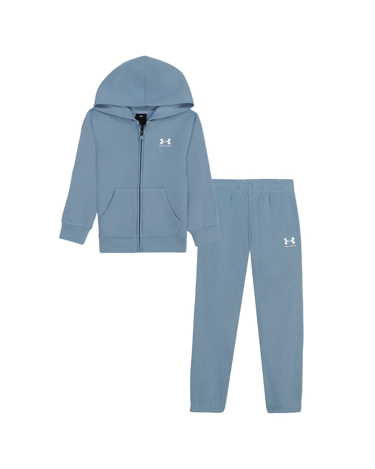 UA Rival Logo Tape Trim Little Boys' Set - Blue