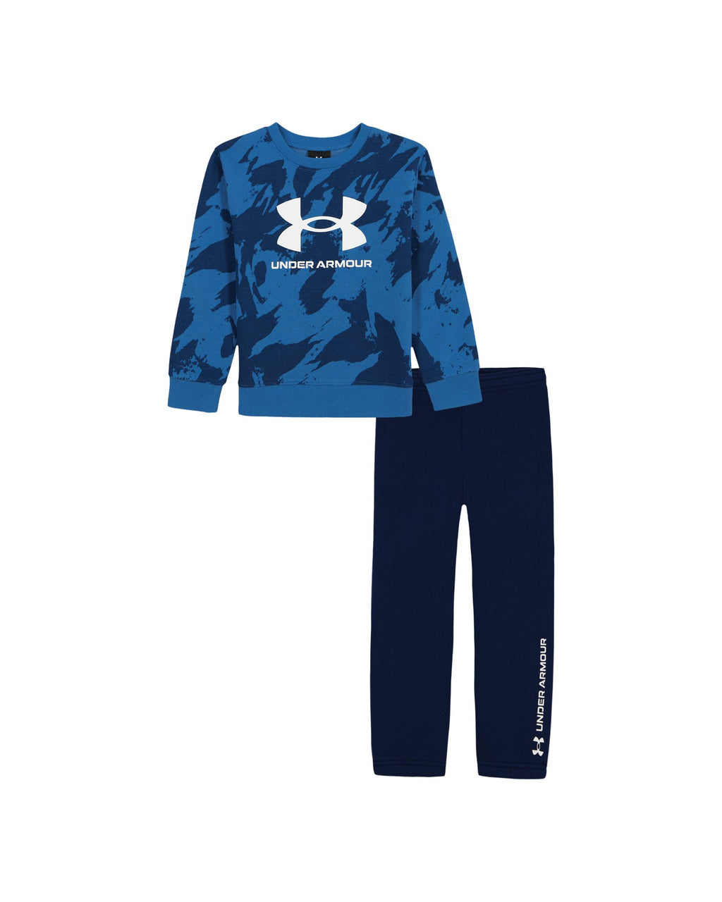 UA Rival Pattern Toddler Boys' Crew & Joggers Set - Blue