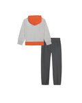 UA Rival Colorblock Little Boys' Hoodie Set - Orange