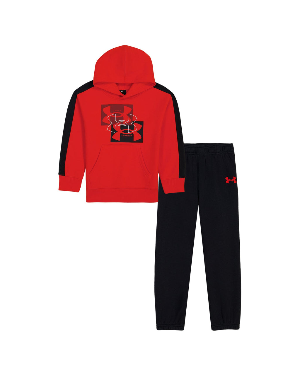 UA Rival Little Boys' Hoodie Set - Red