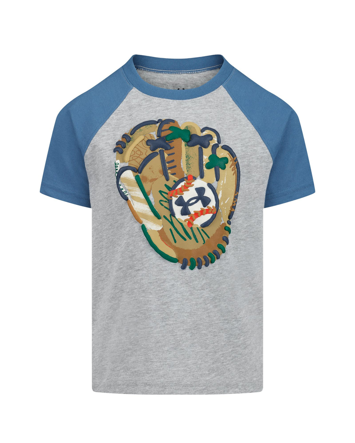 UA Baseball Glove Logo Toddler Boys' T-Shirt - Gray