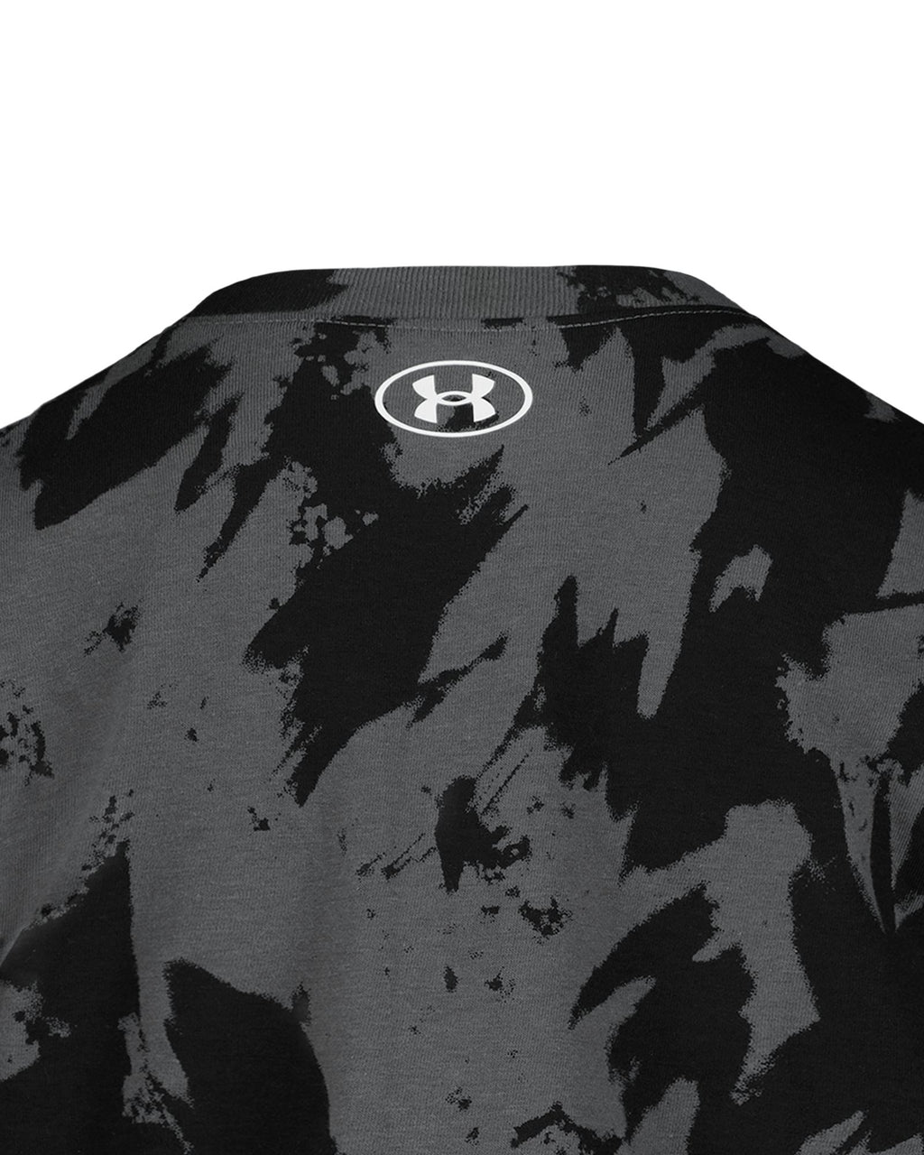UA Plume Wave Print Logo Little Boys' T-Shirt - Black