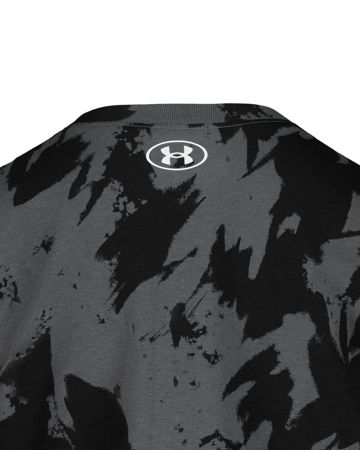 UA Plume Wave Print Logo Little Boys' T-Shirt - Black