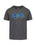 UA Puff Chrome Logo Little Boys' Short Sleeve - Gray