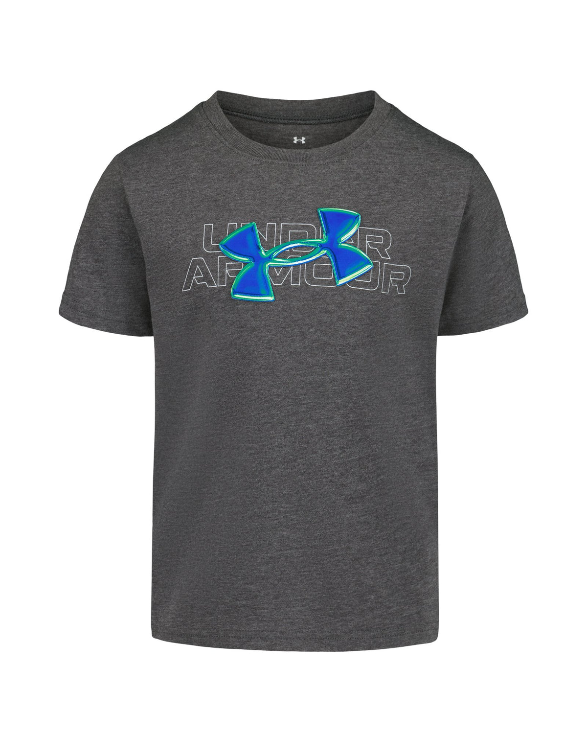 UA Puff Chrome Logo Toddler Boys' Short Sleeve - Gray