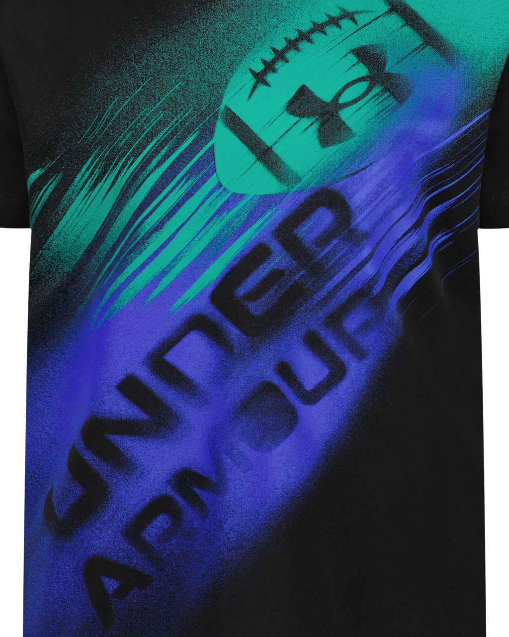 UA Tech™ Football Logo Little Boys' Short Sleeve - Black