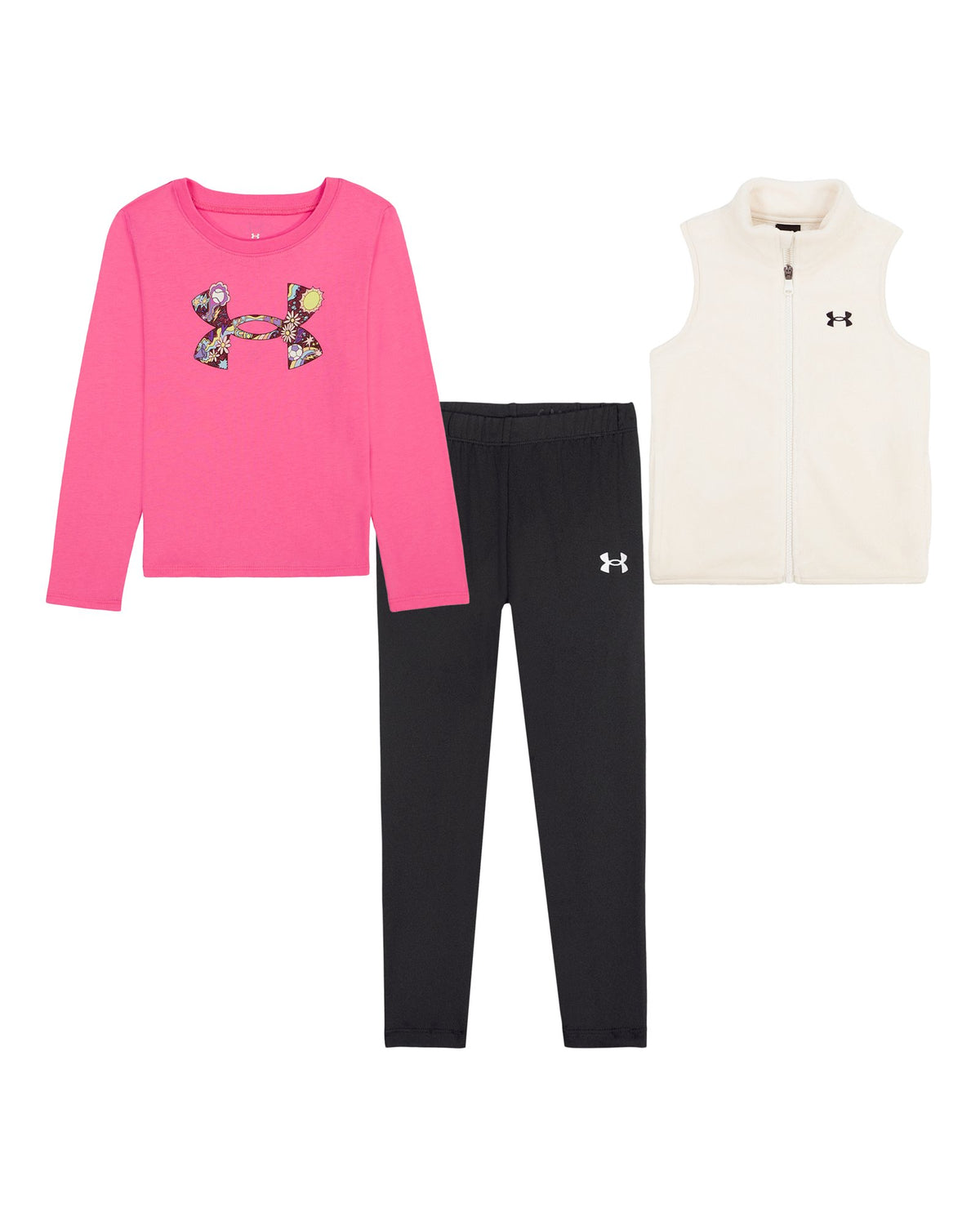 UA Sherpa Infant Girls' 3-Piece Vest Set - Brown