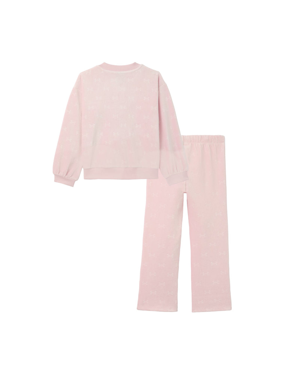 UA Rib Velour Bomber Infant Girls' Set - Pink