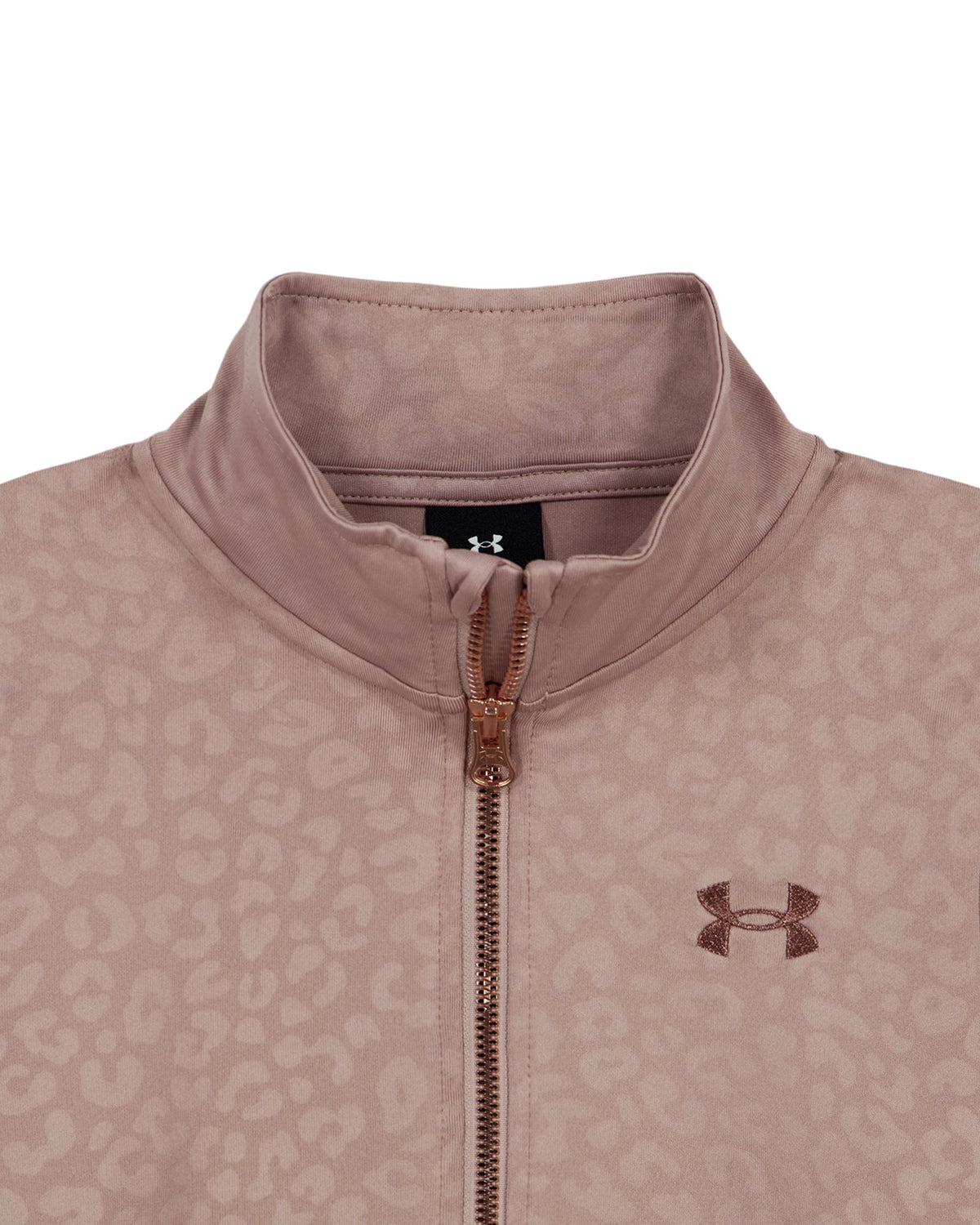 UA Rival Embossed Cheetah Little Girls' Full-Zip Set - Pink