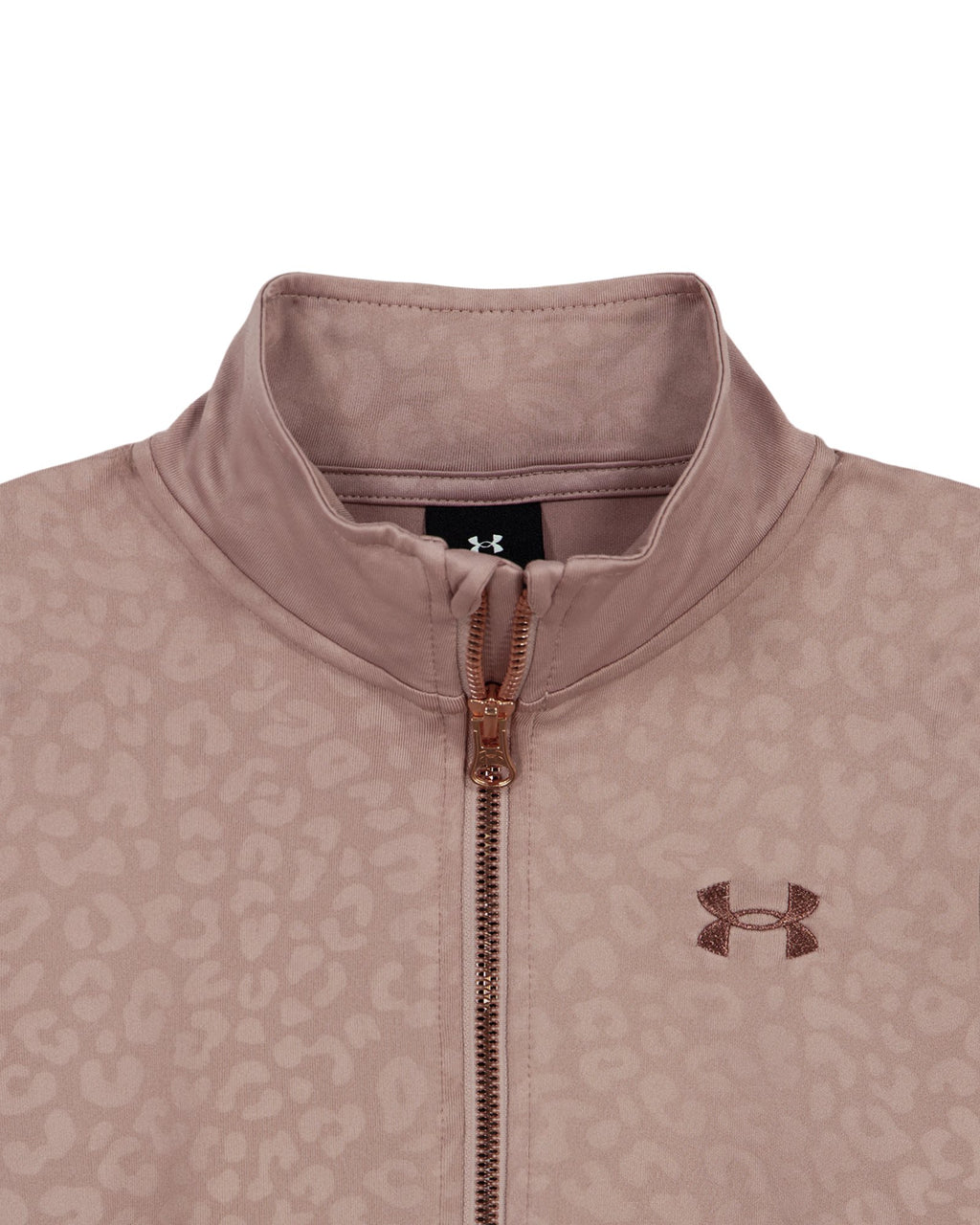 UA Rival Embossed Cheetah Infant Girls' Full-Zip Set - Pink