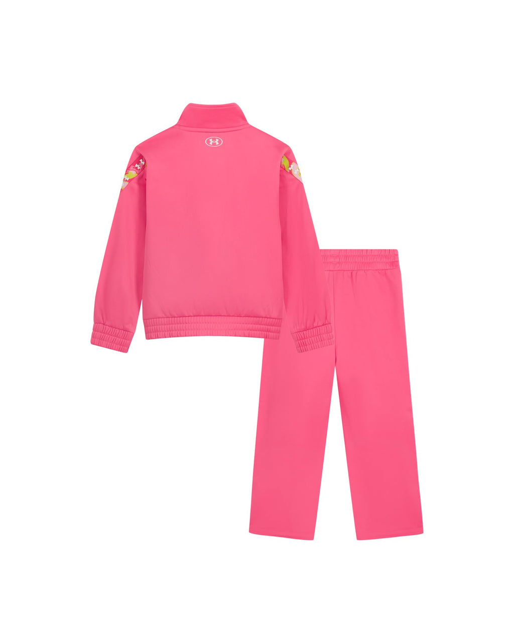 UA Rival Print Trim Tricot Little Girls' Track Set - Pink