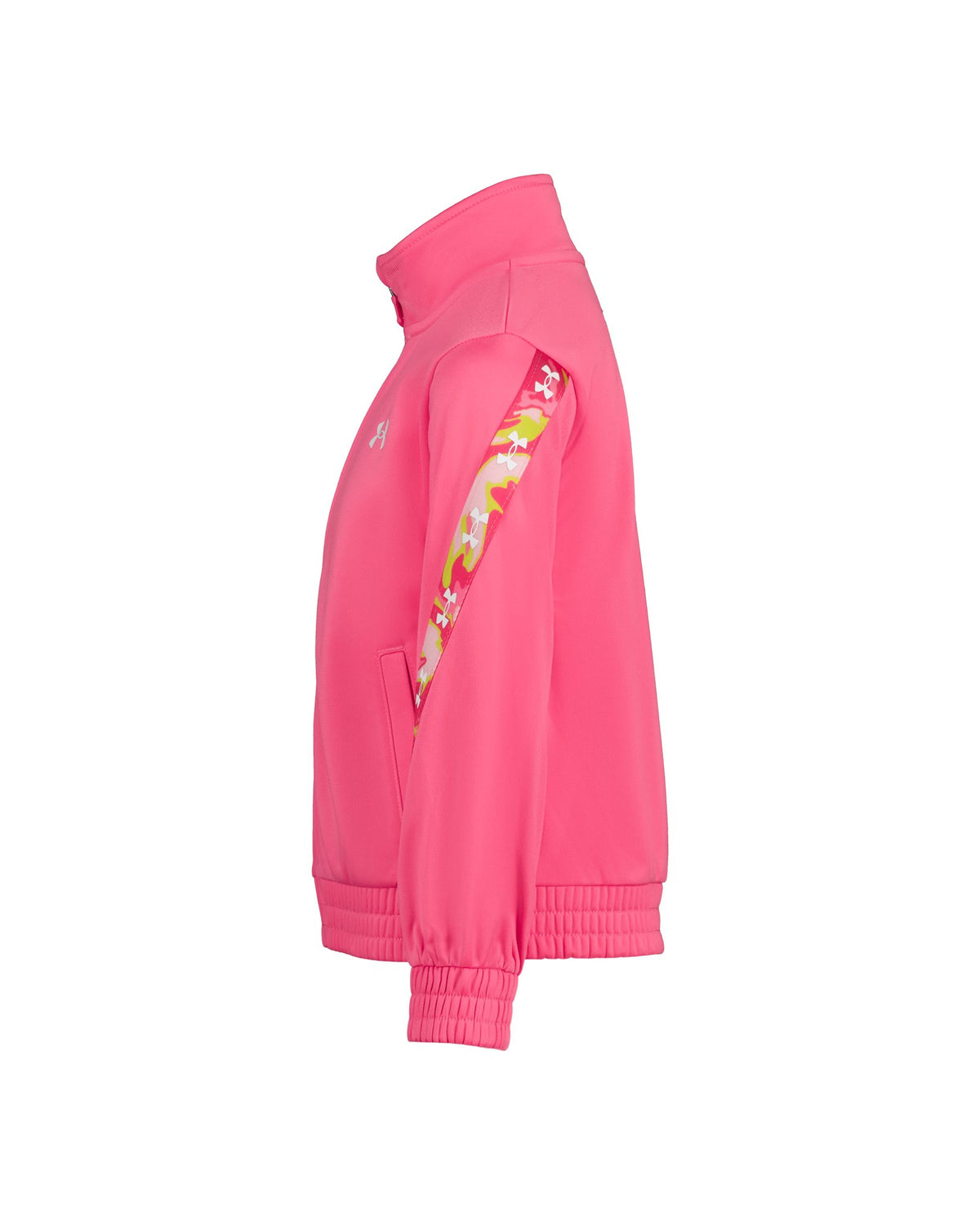 UA Rival Print Trim Tricot Little Girls' Track Set - Pink